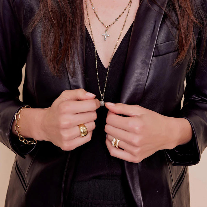 Mini Rosary Bead Chain Necklace