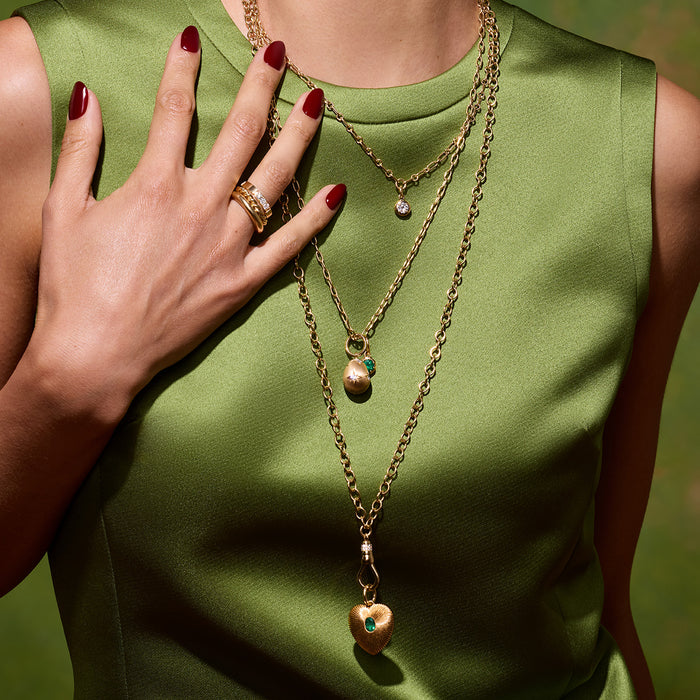 Evren Diamond Long Chain Necklace