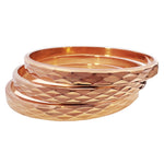 Faceted Bangle Set of 3