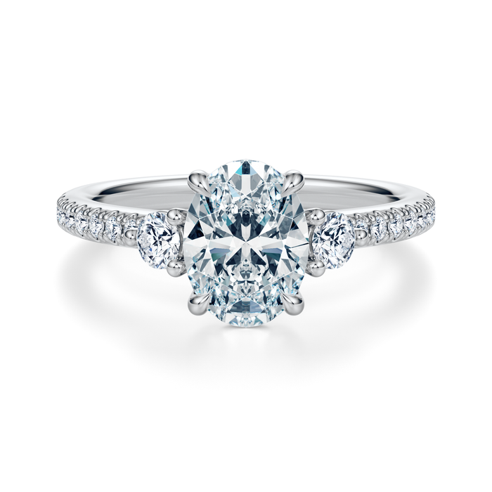 Petite Elizabeth Pavé Engagement Ring Setting