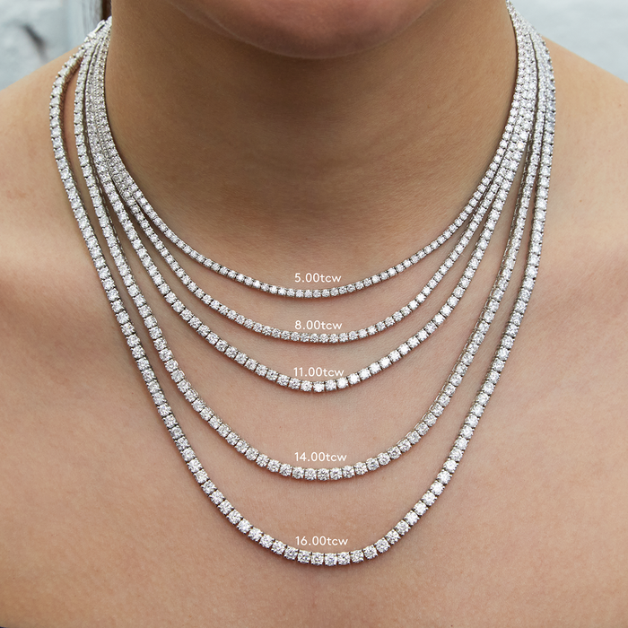 Tribeca Tennis Necklace (5.00tcw - 16.00tcw)
