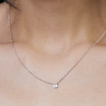 Diamond Baguette Trio Pendant Necklace