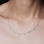 7 Diamond Drop Necklace