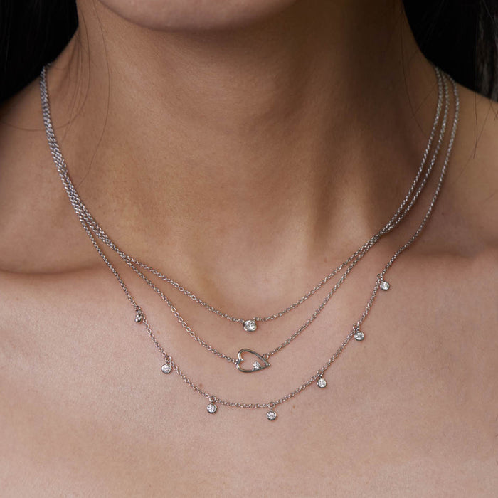 7 Diamond Drop Necklace