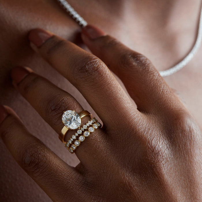 Spruce Full Diamond Wedding Band