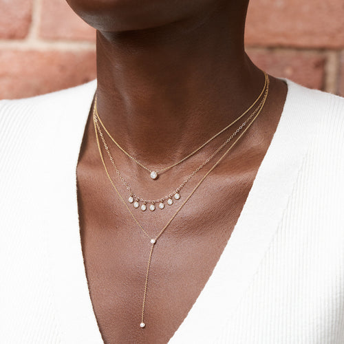 Diamond Bezel Pendant Necklace Image 2