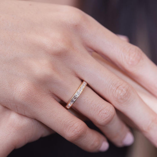 Vandam Full Diamond Eternity Wedding Band Image 2