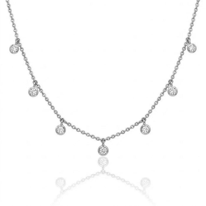 7 Diamond Drop Necklace