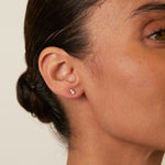 Birthstone & Diamond Stud Earrings