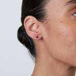 Birthstone & Diamond Stud Earrings