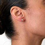 Birthstone & Diamond Stud Earrings