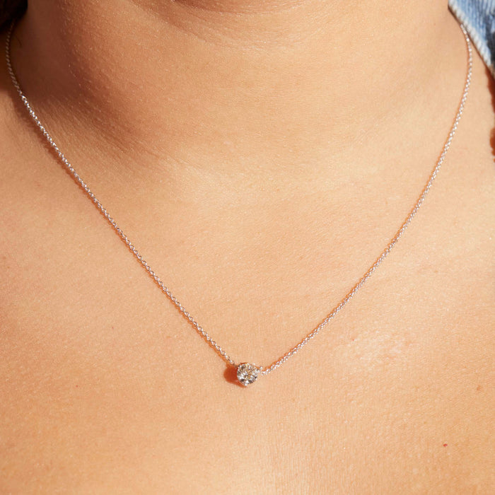 0.50ct - 1.50ct Diamond Solitaire Trinity Pendant Necklace