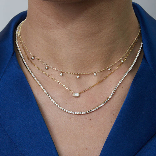7 Diamond Drop Necklace Image 2