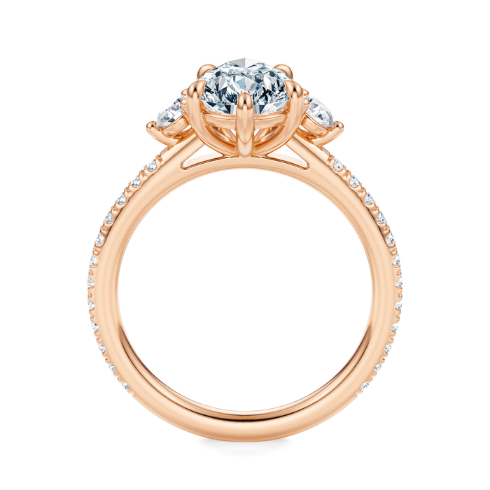 Petite Elizabeth Pavé Engagement Ring Setting