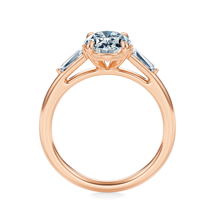 Vesey 3-Stone Engagement Ring Setting