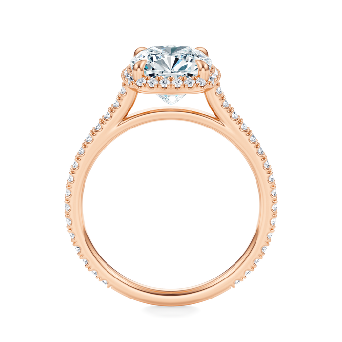 Essex Pavé Halo Engagement Ring Setting