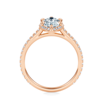 Essex Pavé Halo Engagement Ring Setting