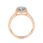 Essex Pavé Halo Engagement Ring Setting