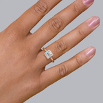 Madison Hidden Halo Engagement Ring Setting