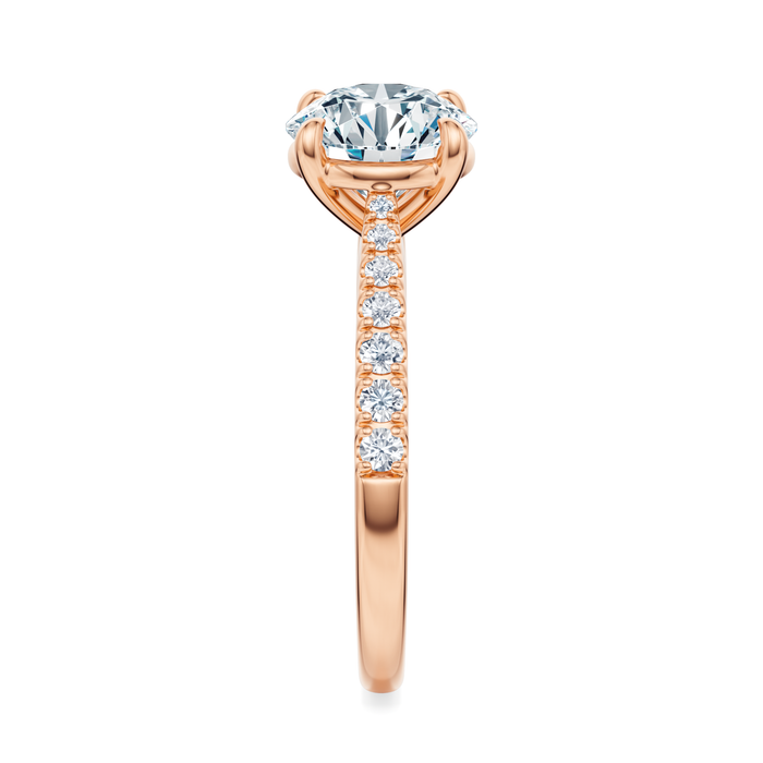 Madison Pavé Engagement Ring Setting