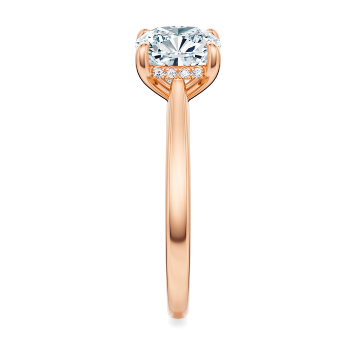 Madison Hidden Halo Engagement Ring Setting