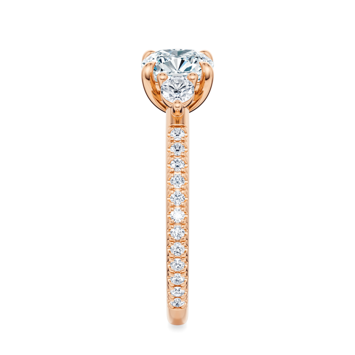 Petite Elizabeth Pavé Engagement Ring Setting