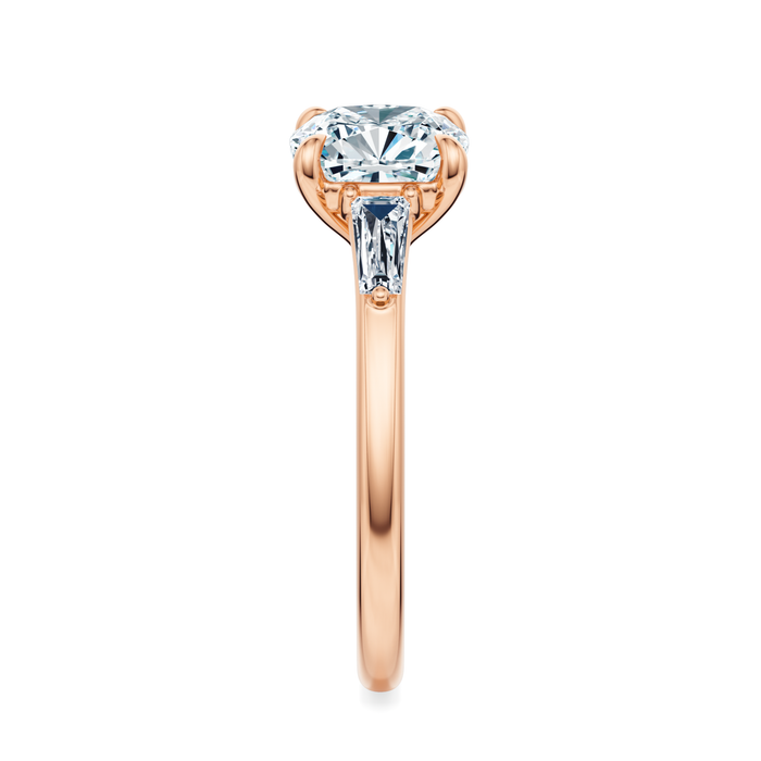 Vesey 3-Stone Engagement Ring Setting