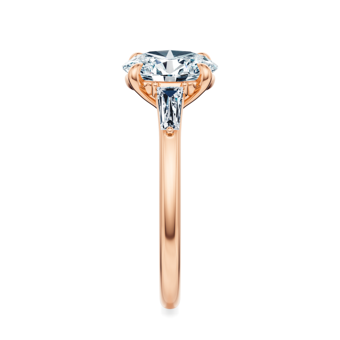 Vesey 3-Stone Engagement Ring Setting