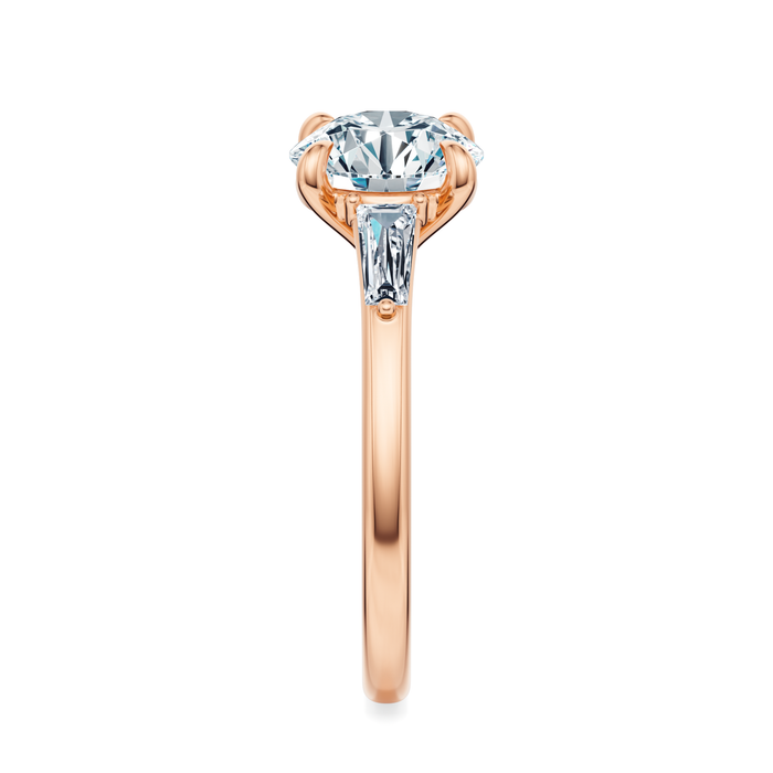 Vesey 3-Stone Engagement Ring Setting