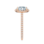 Essex Pavé Halo Engagement Ring Setting