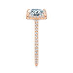 Essex Pavé Halo Engagement Ring Setting