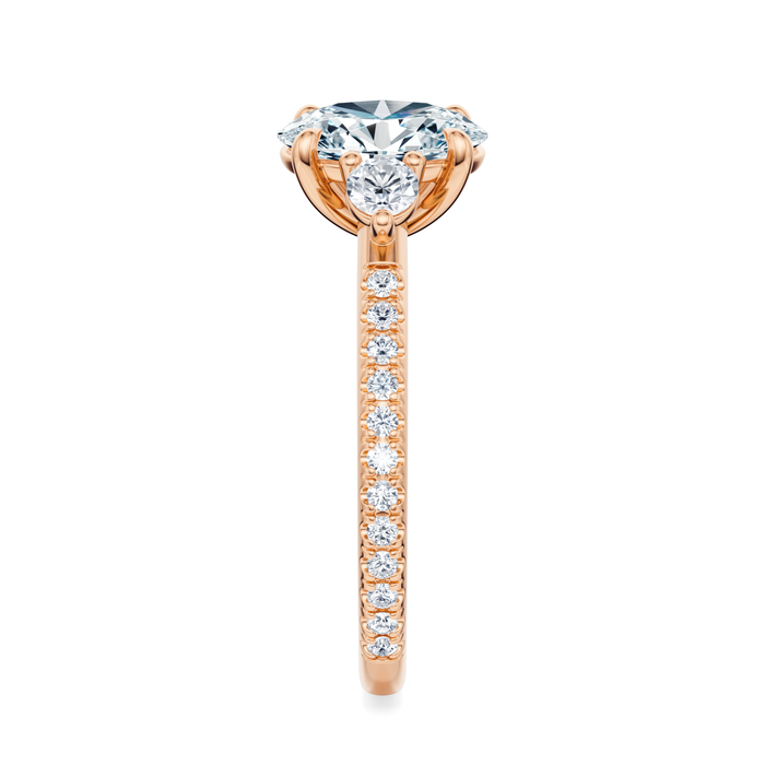 Petite Elizabeth Pavé Engagement Ring Setting