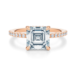 Baxter Pavé Hidden Halo Engagement Ring Setting