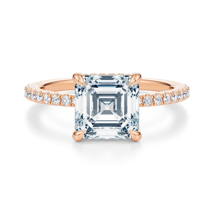 Baxter Pavé Hidden Halo Engagement Ring Setting