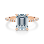 Baxter Pavé Hidden Halo Engagement Ring Setting