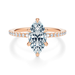 Baxter Pavé Hidden Halo Engagement Ring Setting