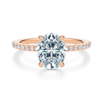 Baxter Pavé Hidden Halo Engagement Ring Setting
