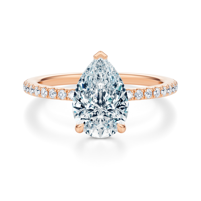 Baxter Pavé Hidden Halo Engagement Ring Setting