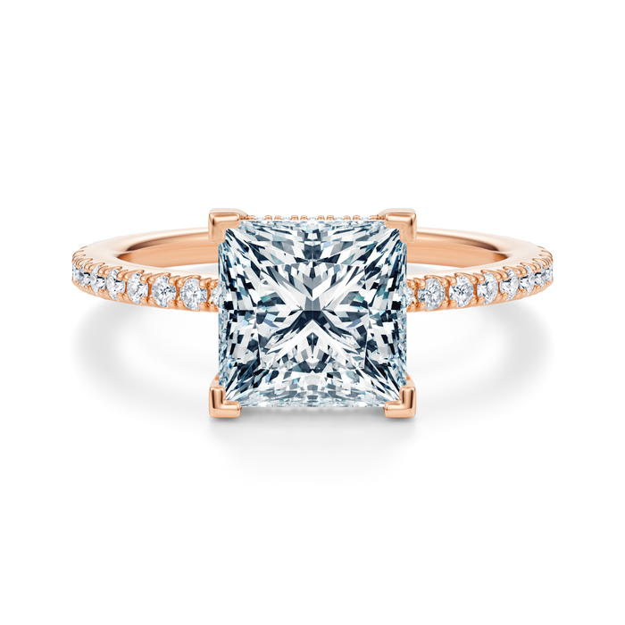 Baxter Pavé Hidden Halo Engagement Ring Setting