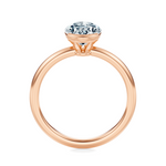Ludlow Half Bezel Engagement Ring Setting