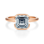 Ludlow Half Bezel Engagement Ring Setting