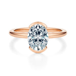 Ludlow Half Bezel Engagement Ring Setting