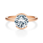 Ludlow Half Bezel Engagement Ring Setting