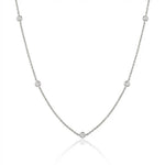 5-Diamond Station Necklace