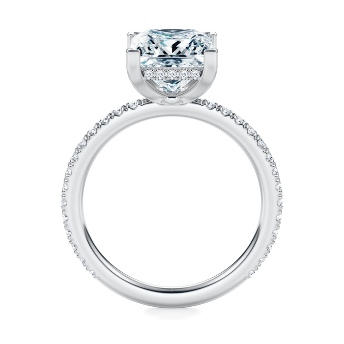 Baxter Pavé Hidden Halo Engagement Ring Setting