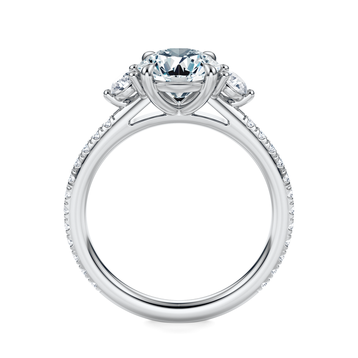 Petite Elizabeth Pavé Engagement Ring Setting