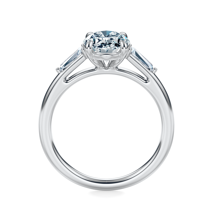 Vesey 3-Stone Engagement Ring Setting