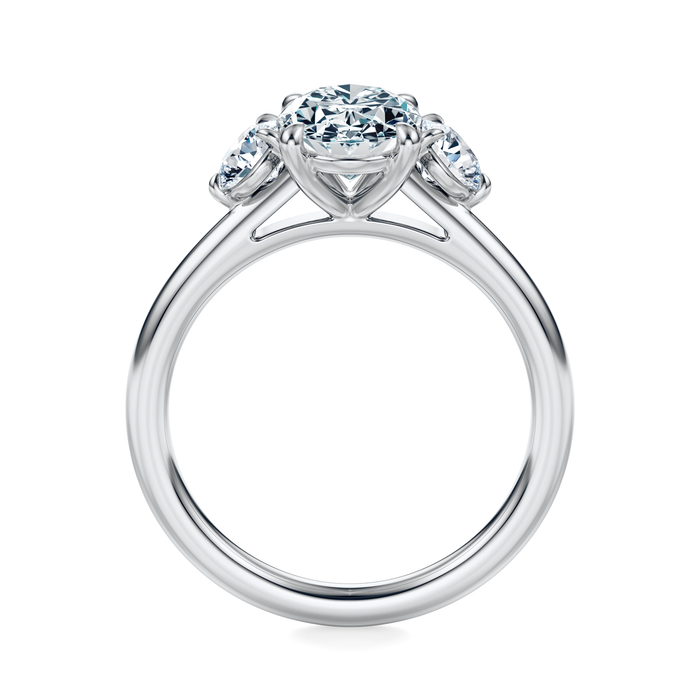 Elizabeth Three-Stone Diamond Engagement Ring Setting