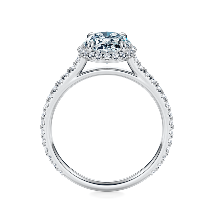 Essex Pavé Halo Engagement Ring Setting