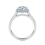 Essex Pavé Halo Engagement Ring Setting